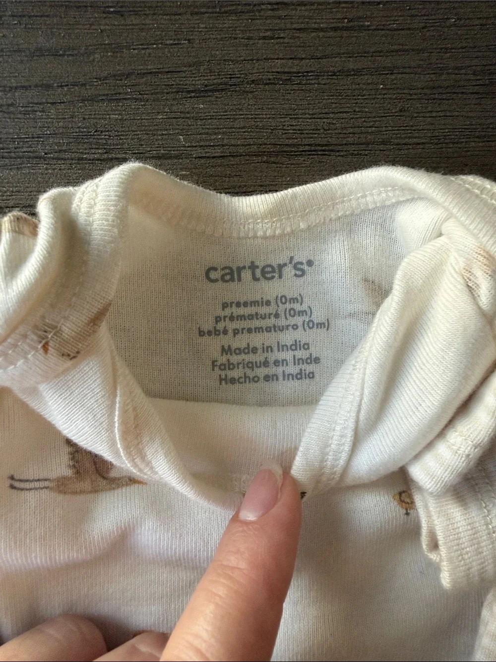NWOT Carter's Neutral Cream & Beige Baby Onesie Set - Picture 5 of 7